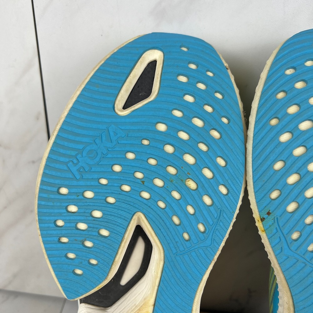 Hoka One Cielo X1 Mens Size 9 Evening Sky Lettuce Running Shoes 1147910 ENN - Picture 7 of 12